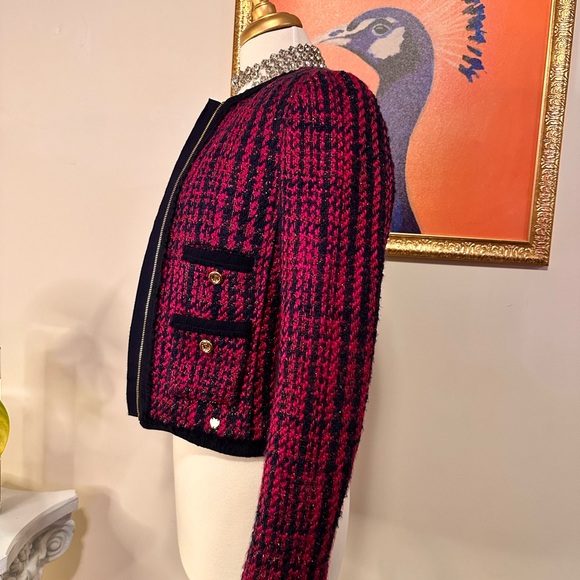 Juicy Couture Tweed Cardigan Jacket - Picture 3 of 8